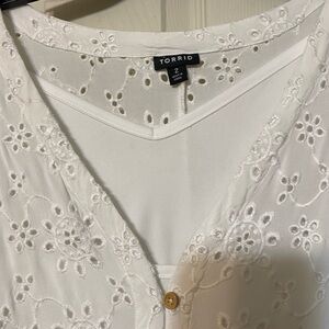 Torid eyelet Dress has full slip